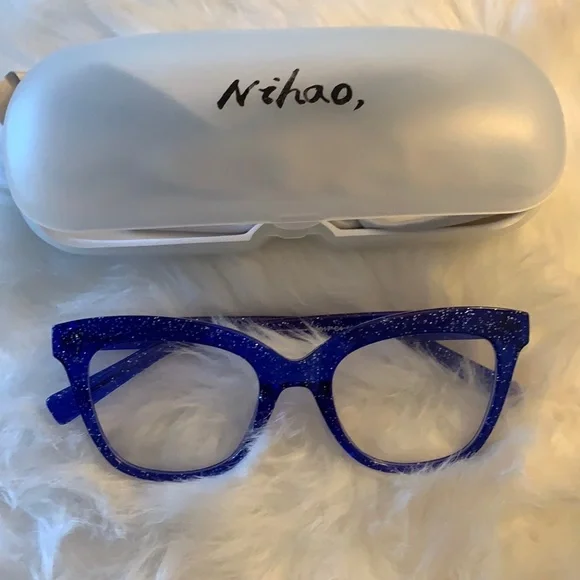Nihao Accessories Blue Sparkle Eyeglass Frames Poshmark